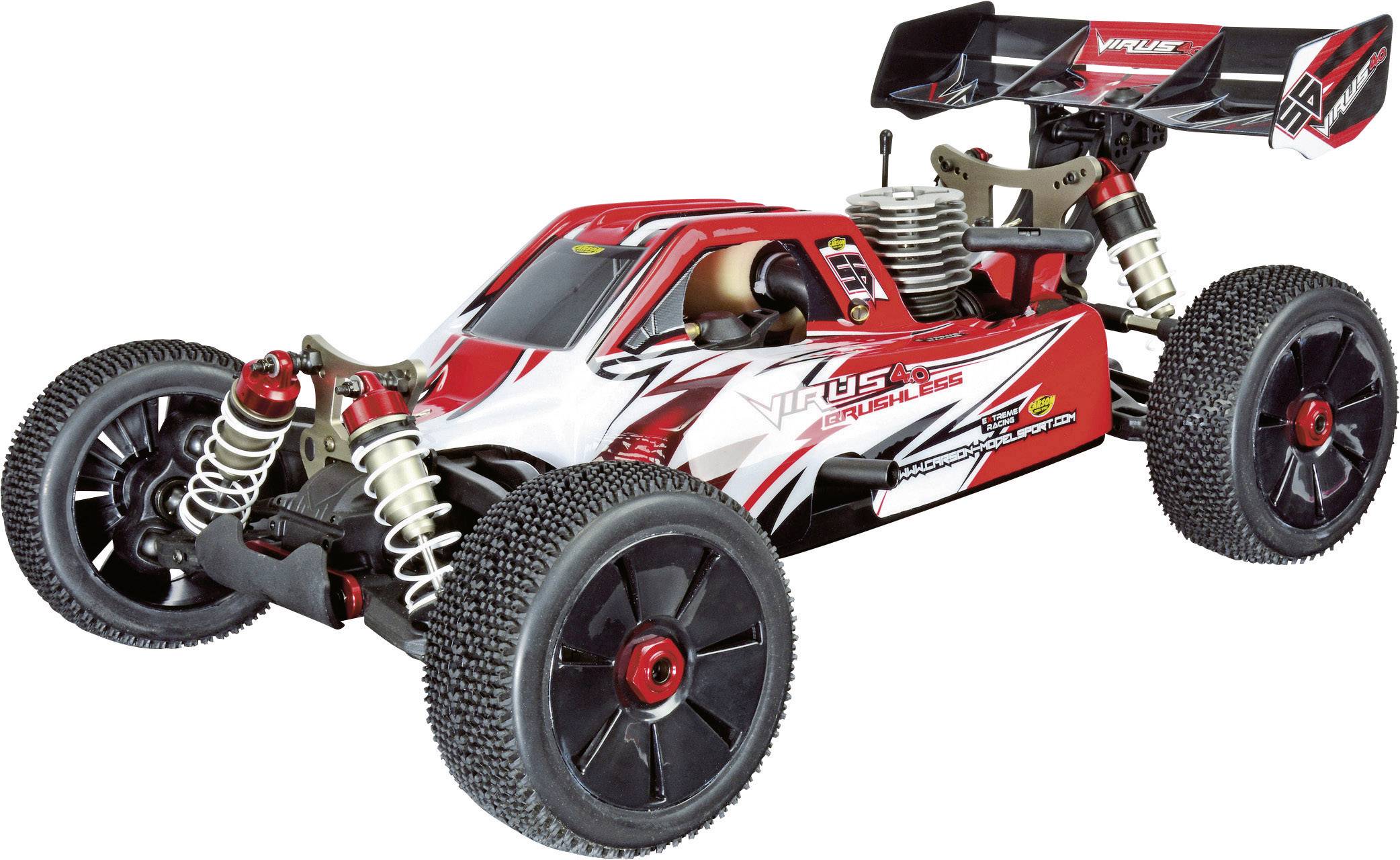 Carson Modellsport Virus 4.0 1:8 RC Modellauto Nitro Buggy Allradantrieb (4WD) RtR 2,4GHz