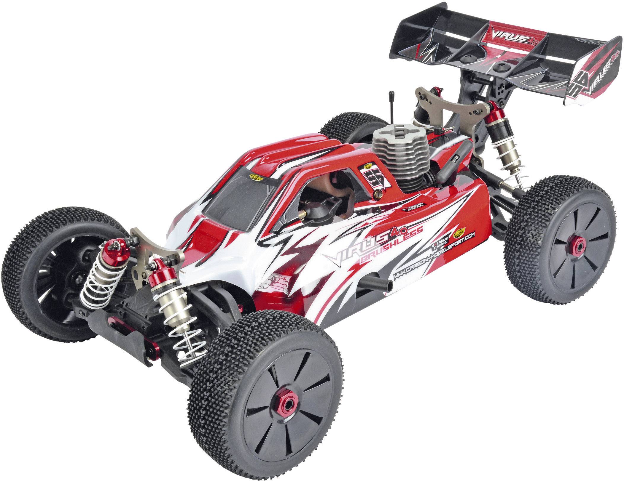 Carson Modellsport Virus 4.0 1:8 RC Modellauto Nitro Buggy Allradantrieb (4WD) RtR 2,4GHz