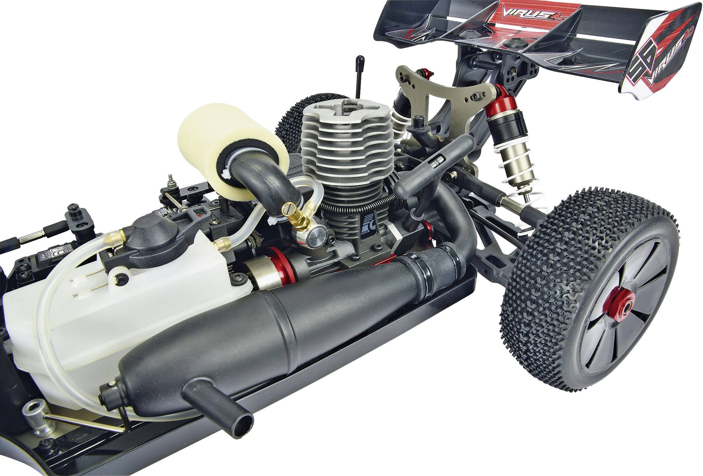 Carson Modellsport Virus 4.0 1:8 RC Modellauto Nitro Buggy Allradantrieb (4WD) RtR 2,4GHz