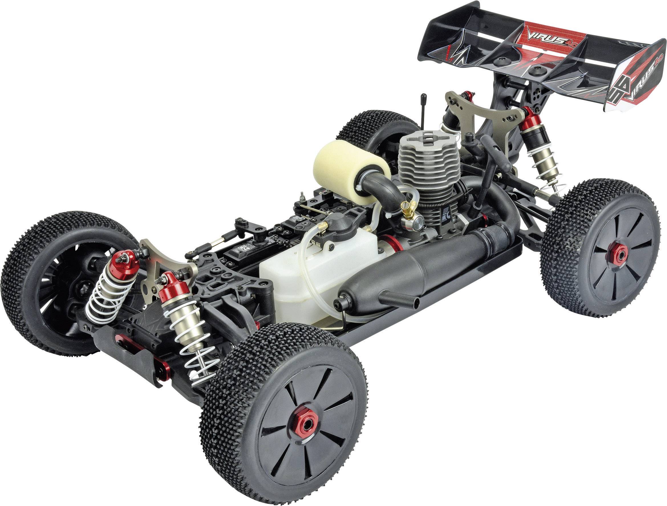 Carson Modellsport Virus 4.0 1:8 RC Modellauto Nitro Buggy Allradantrieb (4WD) RtR 2,4GHz