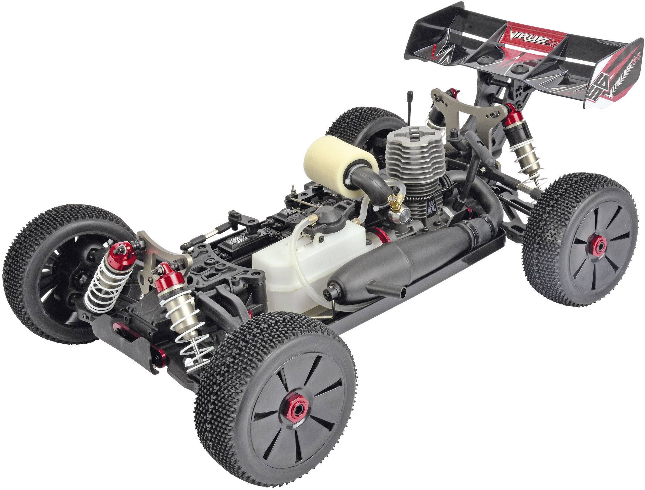 Carson Modellsport Virus 4.0 1:8 RC Modellauto Nitro Buggy Allradantrieb (4WD) RtR 2,4GHz