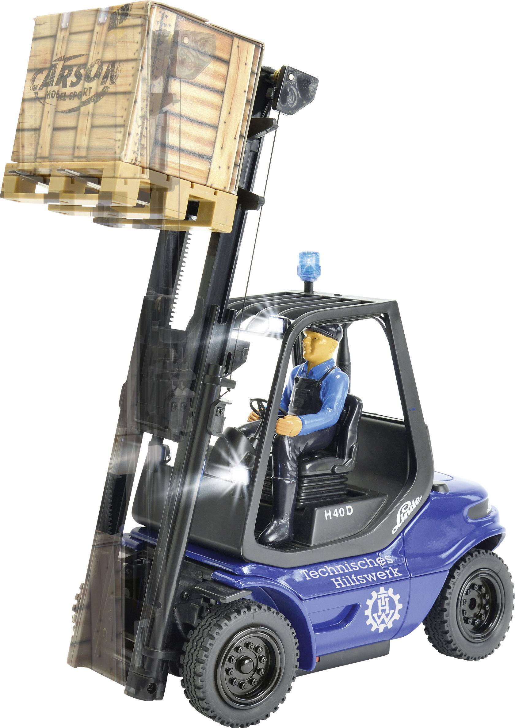 Carson Modellsport THW Gabelstapler 1:14 RC Einsteiger Funktionsmodell Baufahrzeug