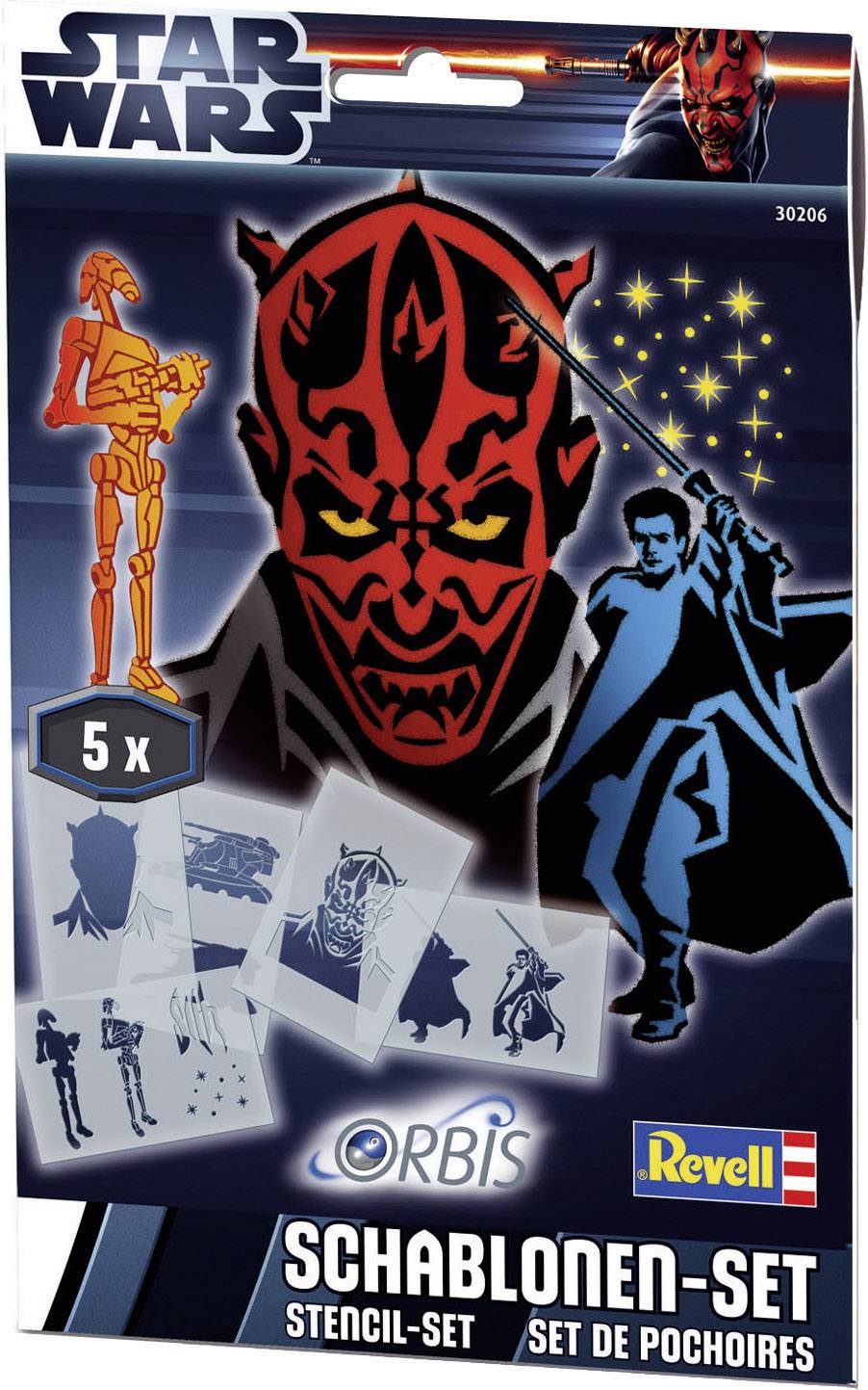 Orbis Airbrush Schablonen-Set Star Wars II Airbrush-Schablone Star Wars II