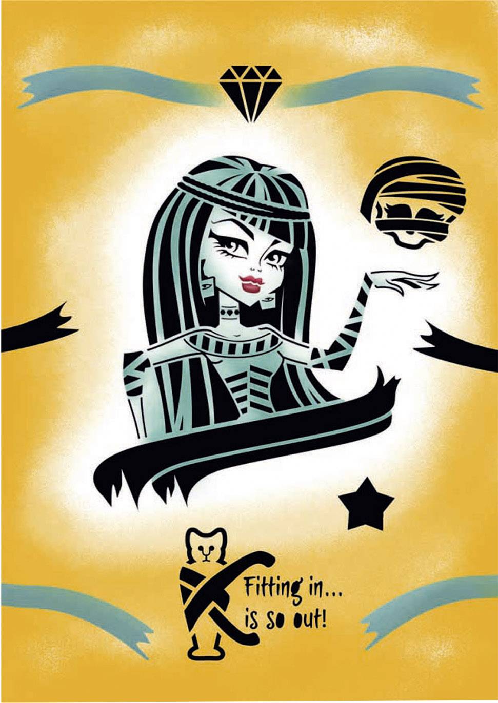 Orbis Airbrush Schablonen-Set Monster High III