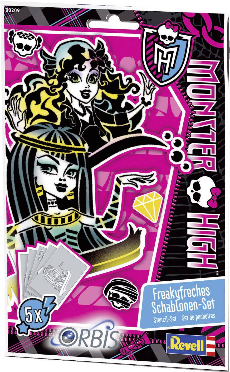 Orbis Airbrush Schablonen-Set Monster High III