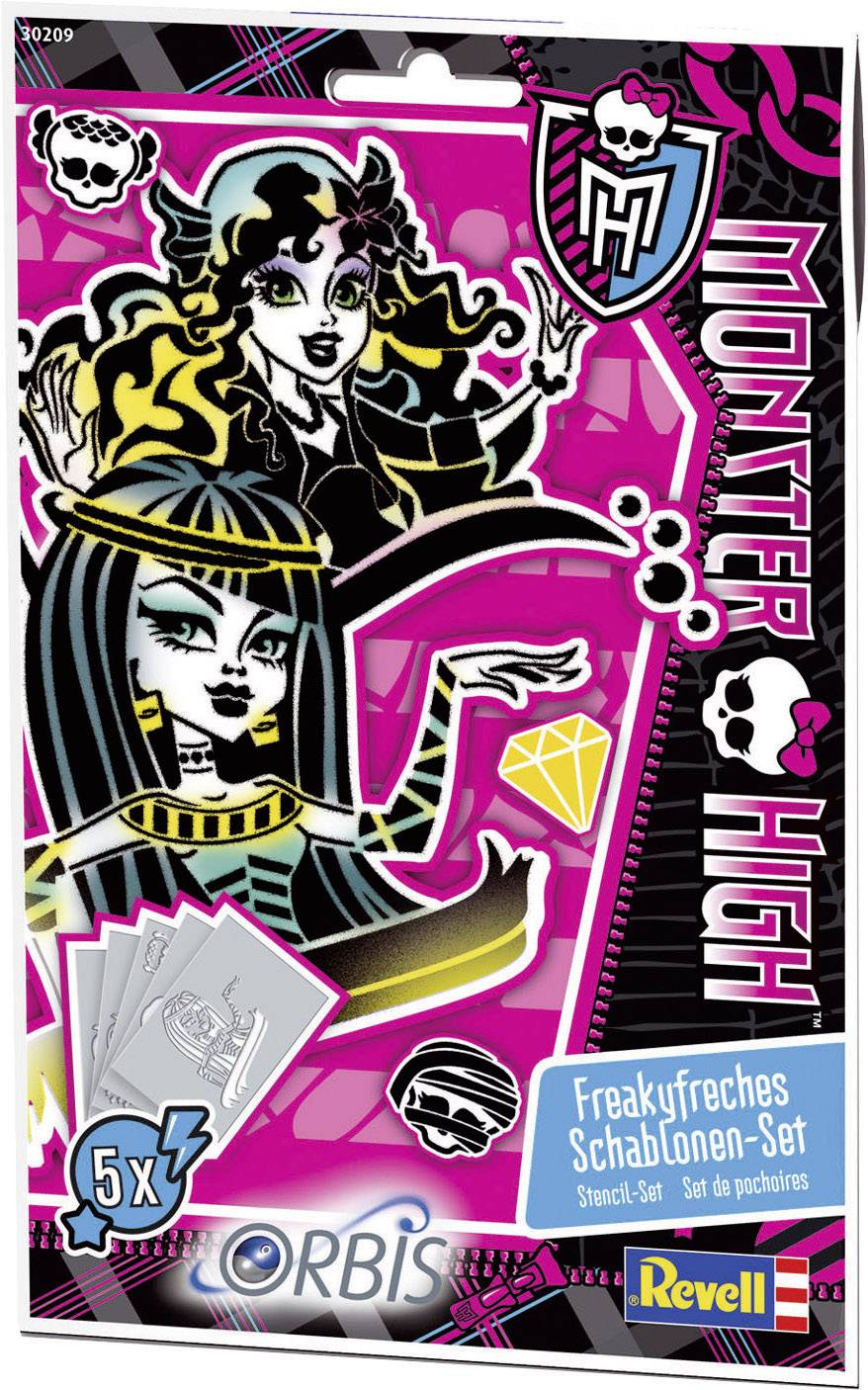 Orbis Airbrush Schablonen-Set Monster High III
