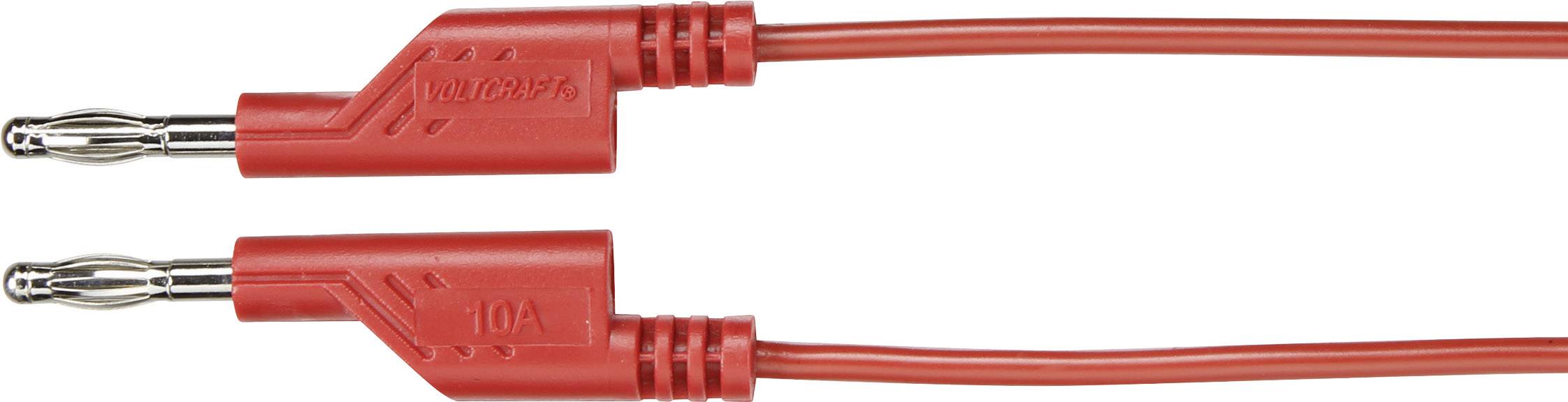 VOLTCRAFT MS5/RT Messleitung Lamellenstecker 4mm Lamellenstecker 4mm 5.00m Rot 1St.