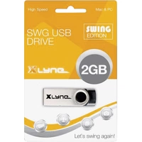 Xlyne Swing USB-Stick 2GB Schwarz 177558-2 USB-A (USB 2.0) Xlyne Swing USB-Stick 2GB Schwarz 177558-2 USB-A (USB 2.0)