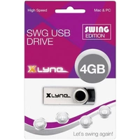 Xlyne Swing USB-Stick 4GB Schwarz 177559 USB-A (USB 2.0) Xlyne Swing USB-Stick 4GB Schwarz 177559 USB-A (USB 2.0)
