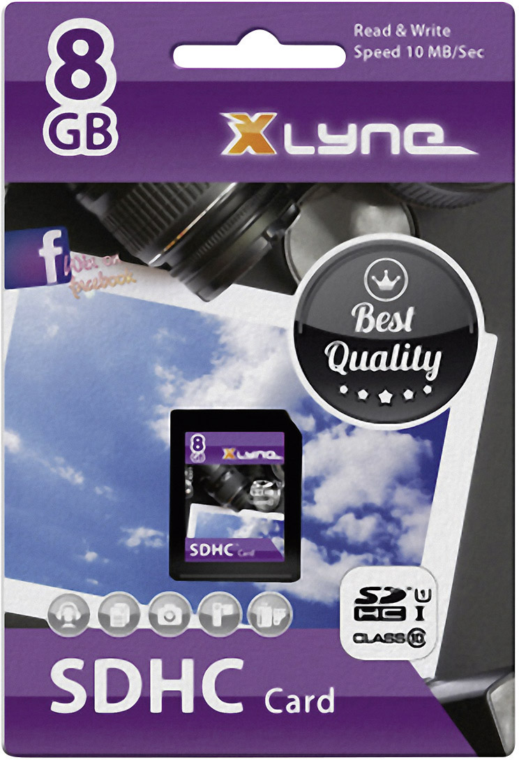 Xlyne 7308000 SDHC-Karte 8 GB Class 10, UHS-I