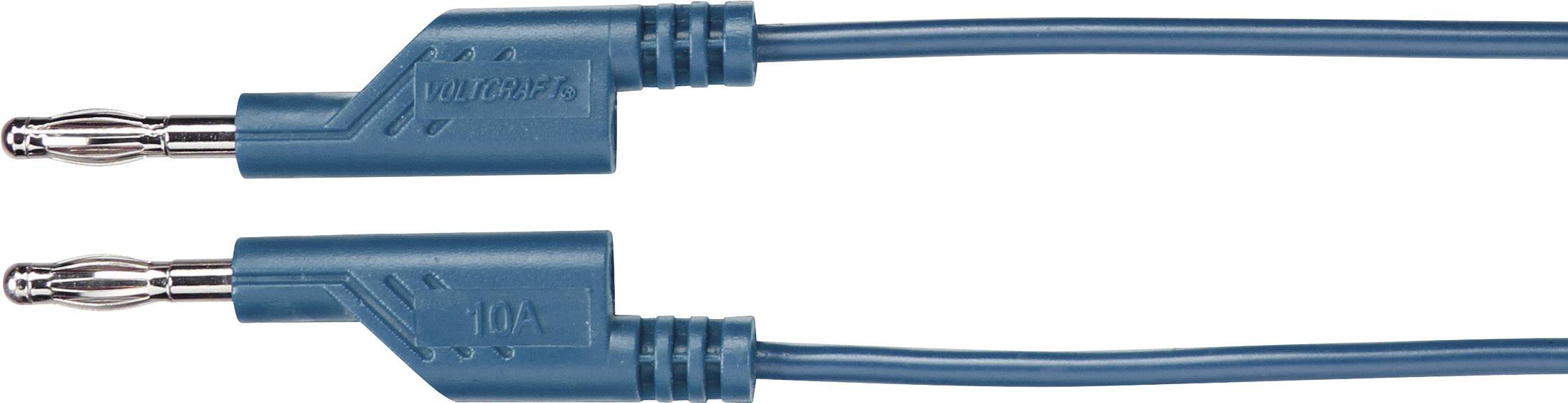 VOLTCRAFT MS5/BL Messleitung Lamellenstecker 4mm Lamellenstecker 4mm 5.00m Blau 1St.