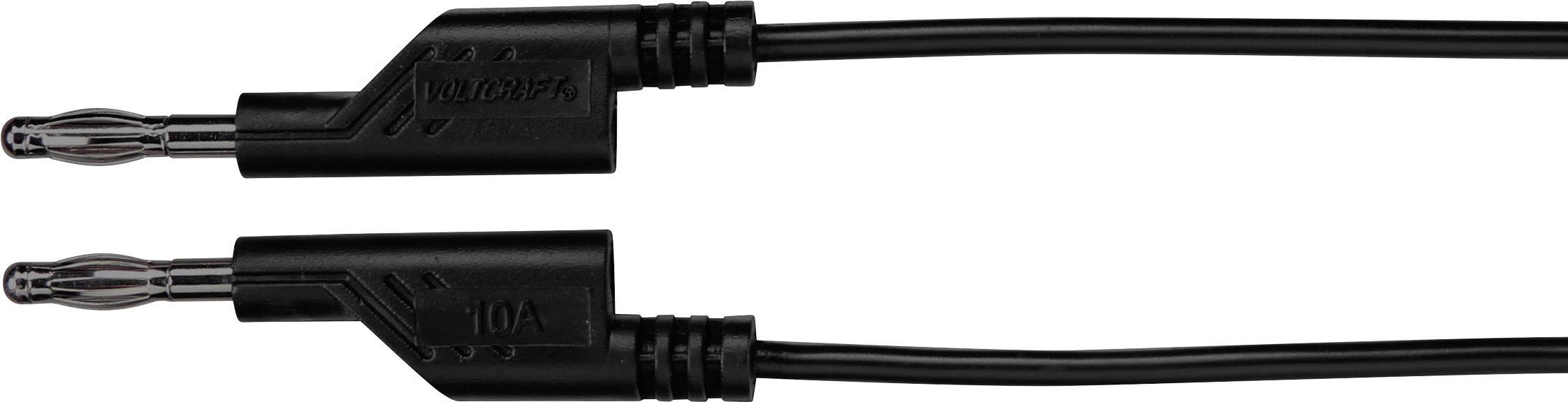 VOLTCRAFT MS5/SW Messleitung Lamellenstecker 4mm Lamellenstecker 4mm 5.00m Schwarz 1St.