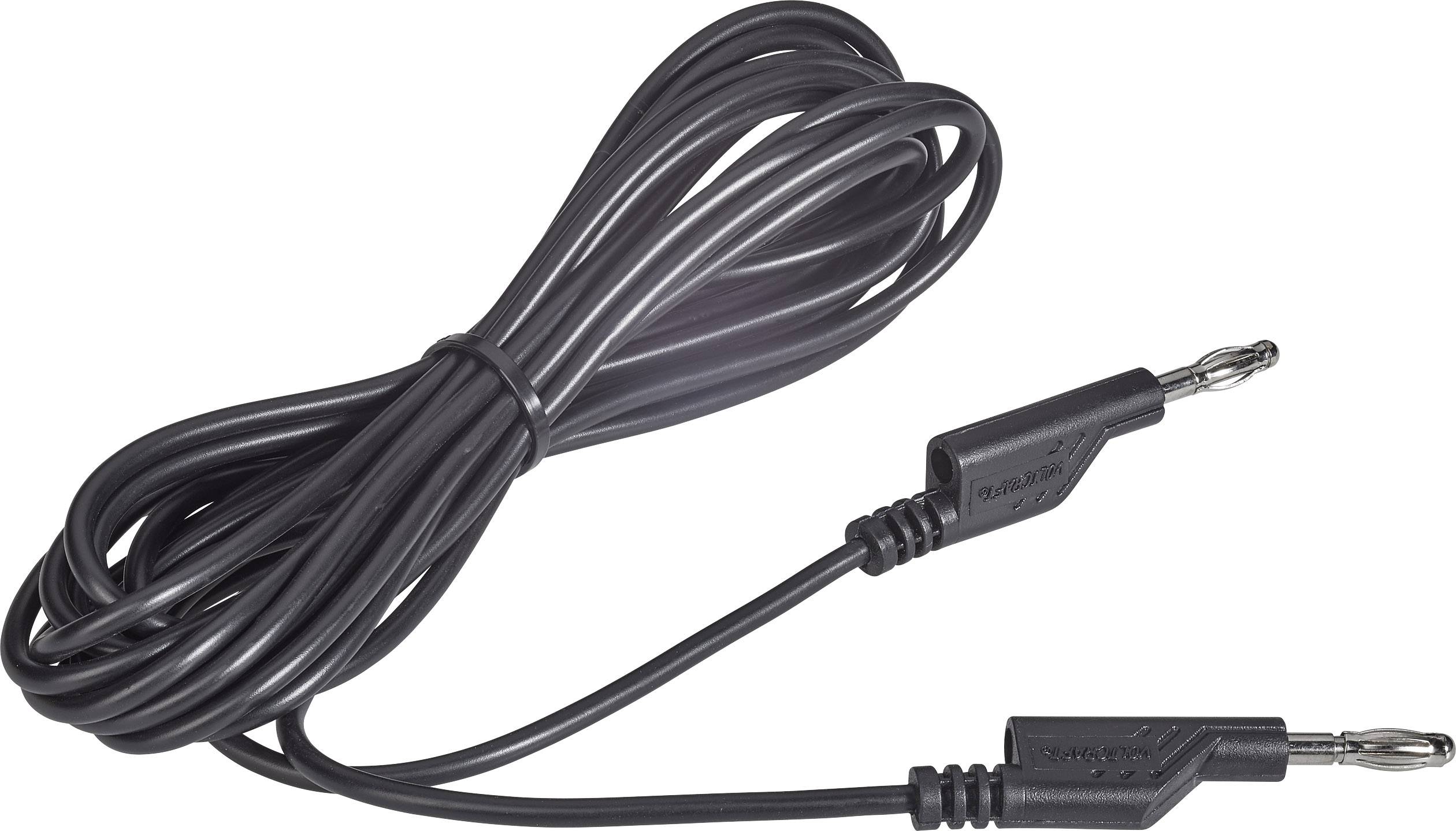 VOLTCRAFT MS5/SW Messleitung Lamellenstecker 4mm Lamellenstecker 4mm 5.00m Schwarz 1St.