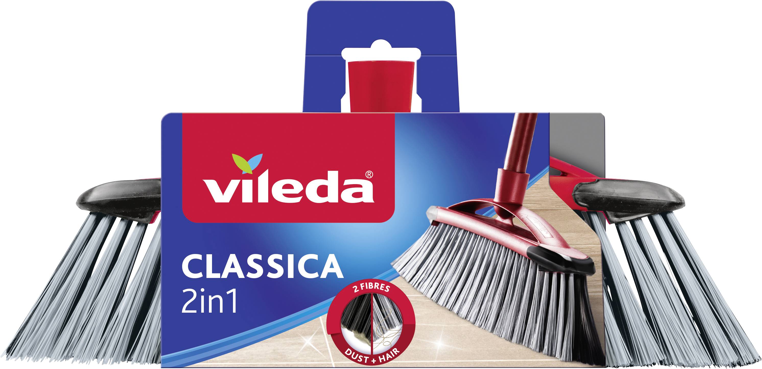 Vileda 141460 2 in 1 Zimmerbesen Classica Ersatzaufsatz 1St.