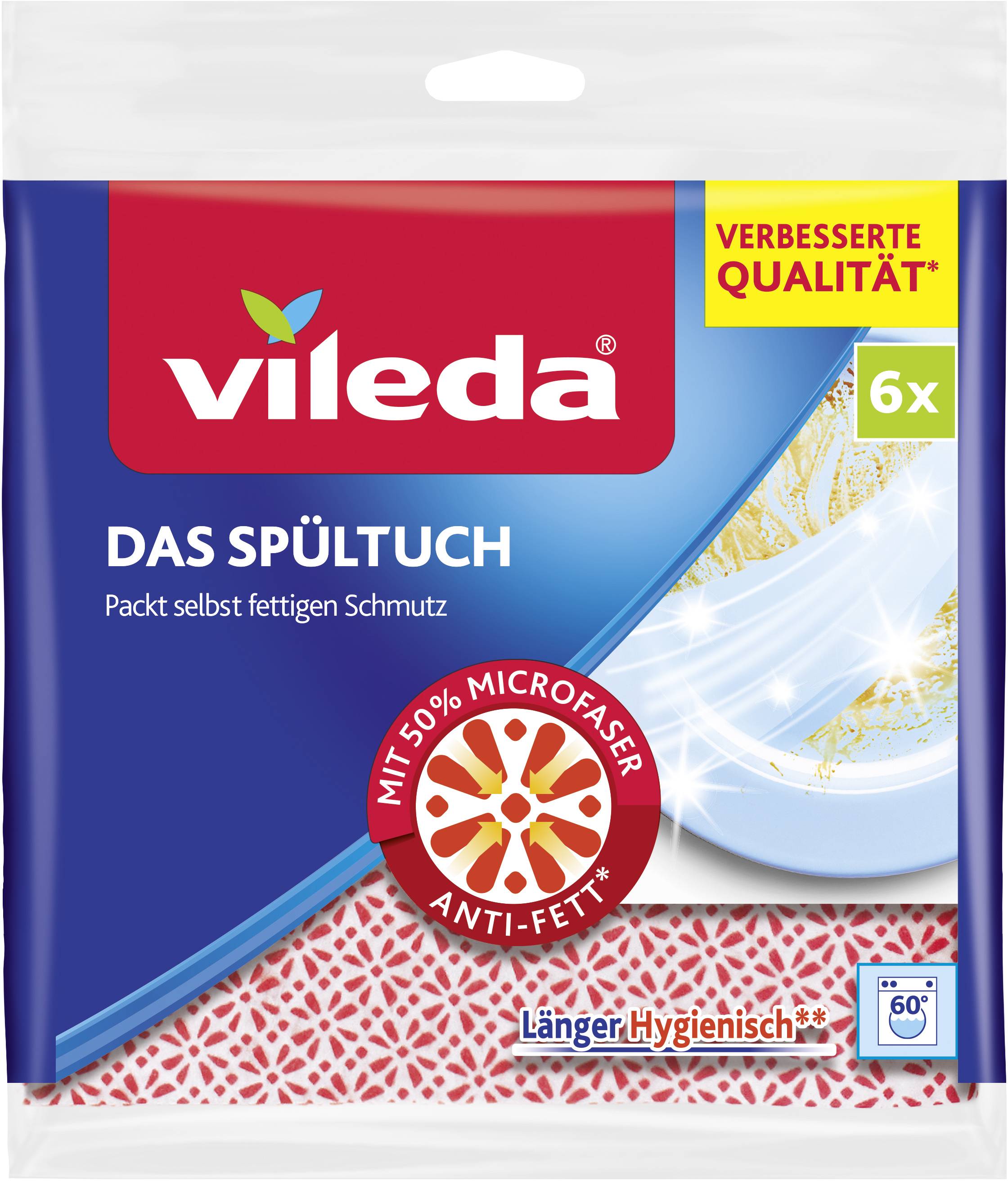 Spültuch mit 30% Microfaser 6er Pack 116364