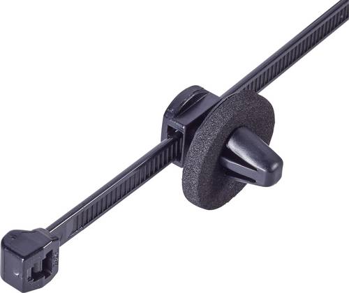 HellermannTyton 150-37799 T50ROSSFT6,5 16-3MD Kabelbinder 200 mm 4.60 mm Schwarz mit Spreizanker am