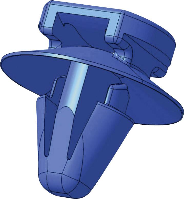 HellermannTyton 150-93130 T50SOSSFT6,5 16-2 OD Kabelbinder 150mm 4.60mm Schwarz mit Spreizanker und Teller