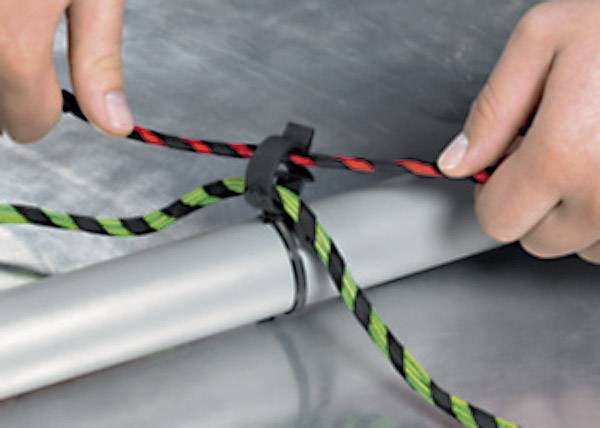 HellermannTyton 156-00036 T50ROC1A Kabelbinder 200mm 4.60mm Schwarz Kabelbündelung seitlich zur Montage