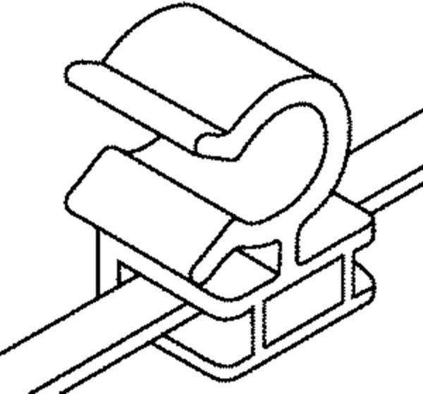 HellermannTyton 156-00013 T30ROC2A Kabelbinder 150mm 3.60mm Schwarz Kabelbündelung quer der Montage