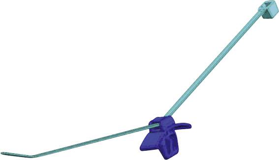 HellermannTyton 156-00446 T50RFT62X122-HR Kabelbinder 200mm 4.60mm Schwarz mit Spreizanker und Teller