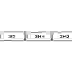 HellermannTyton 594-01101 TAG11LA4-1101-WH Kabel-Etikett Helatag 5.1 x 16.5mm Farbe Beschriftungsfeld: Weiß Anzahl Etiketten