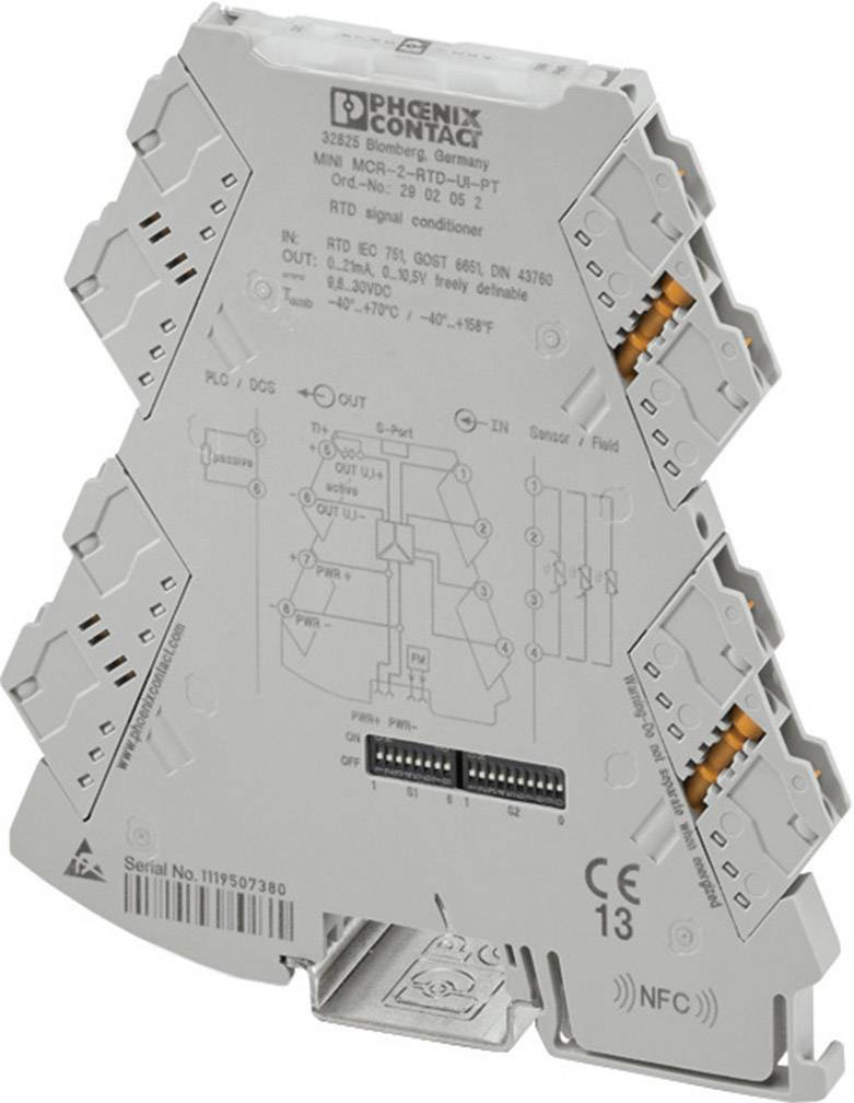 Phoenix Contact MINI MCR-2-RTD-UI-PT Konfigurierbarer Temperaturmessumformer 2902052