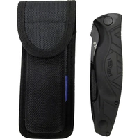 Walther Traditional Folding Knife 5.0755 Arbeitsmesser mit Holster Schwarz Walther Traditional Folding Knife 5.0755 Arbeitsmesser mit Holster Schwarz
