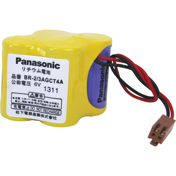 Panasonic BR2/3AGCT4A Spezial-Batterie Stecker Lithium 6V 2400 mAh 1St.