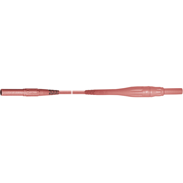 Stäubli XSMS-419 Sicherheits-Messleitung [Lamellenstecker 4mm - Lamellenstecker 4 mm] 1.00m Rot 1St.
