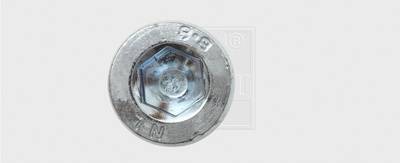 SWG 4009146067744 Innensechskantschrauben 8mm 12mm Innensechskant Stahl verzinkt 50St.