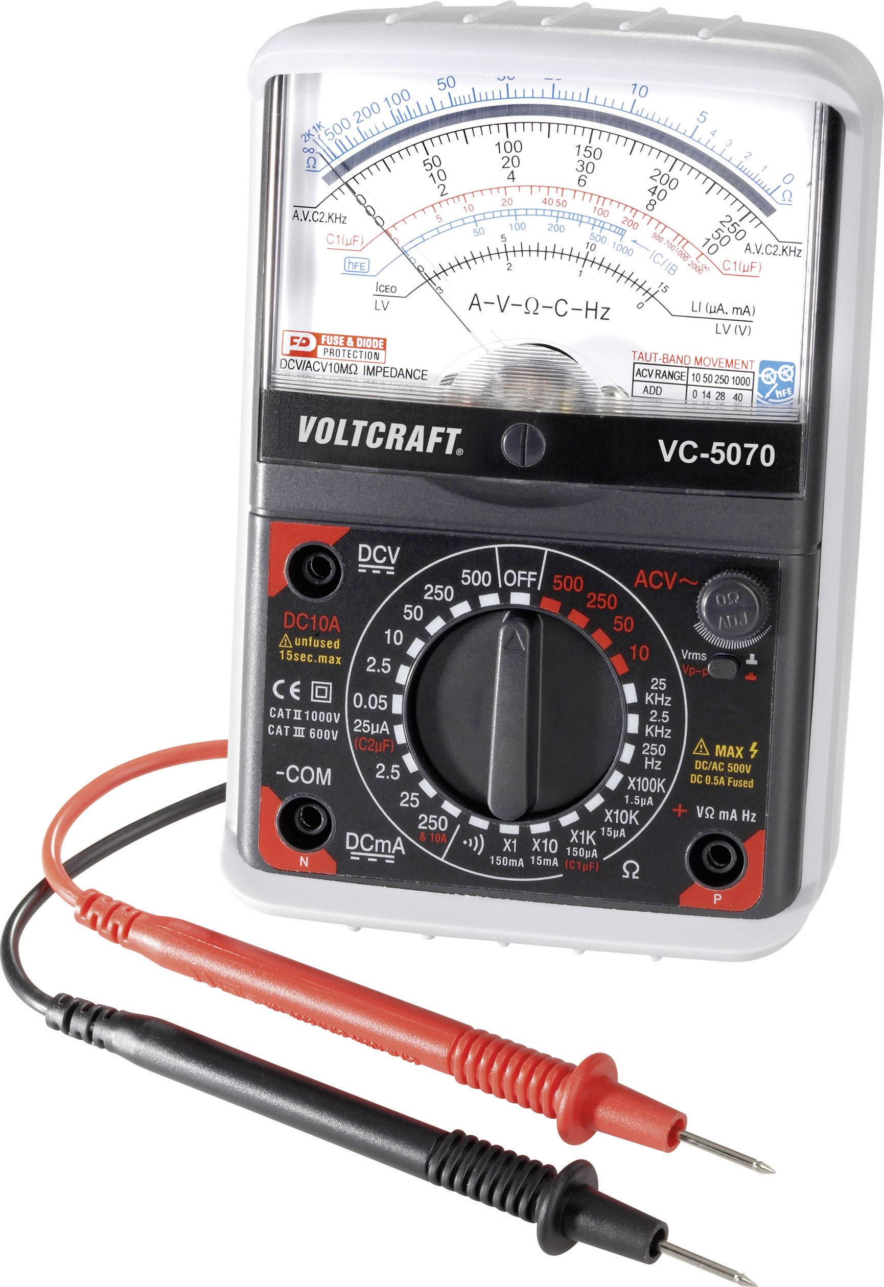 VOLTCRAFT VC-5070 Hand-Multimeter analog CAT III 500V