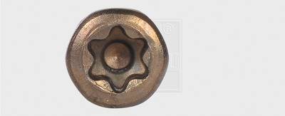 SWG 1811556210 Terrassenschrauben 5.5mm 60mm T-Profil Edelstahl A2 thermisch gebräunt 500St.