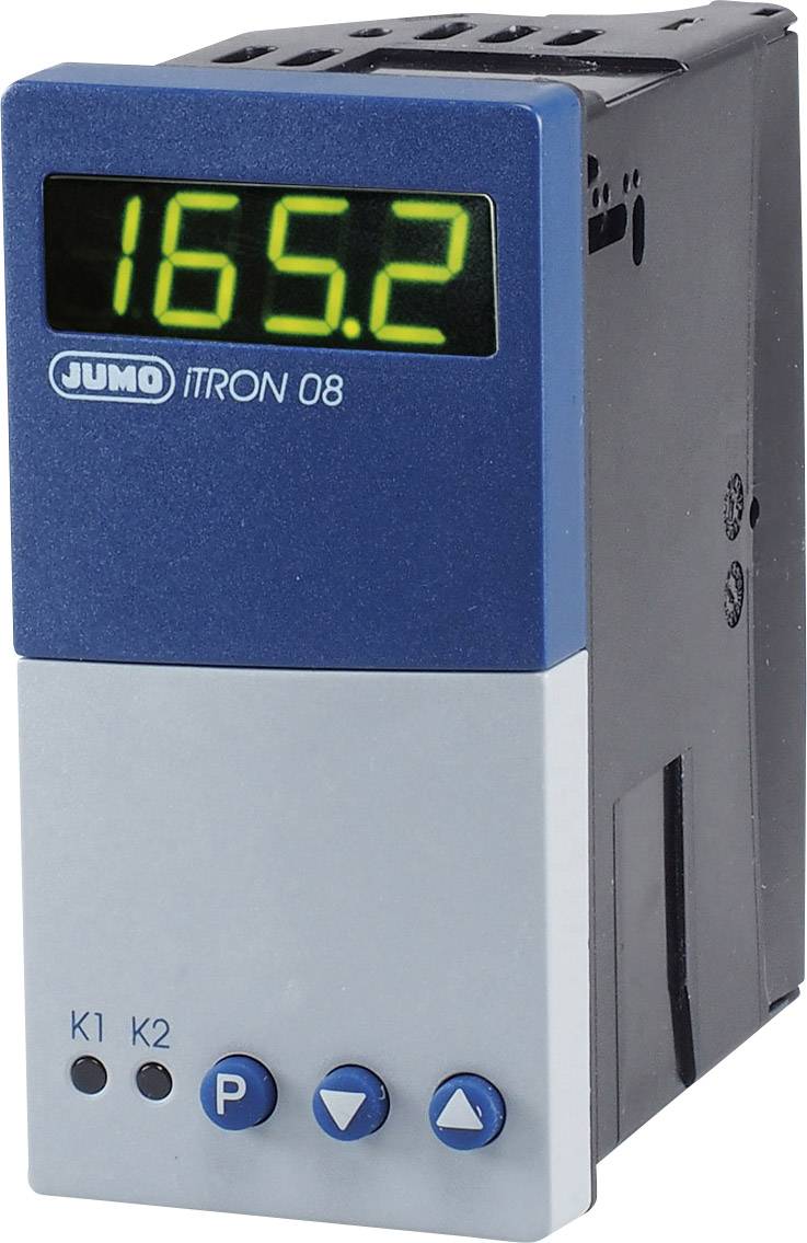 Jumo iTRON 08 H PID Temperaturregler Pt100, Pt1000, KTY11-6, L, J, U, T, K, N, S, R, B -200 bis +1820°C Relais 3 A, Transistor