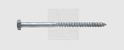 SWG 1921710010 Holzschraube 7mm 100mm Außensechskant DIN 571 Stahl feuerverzinkt 100St.