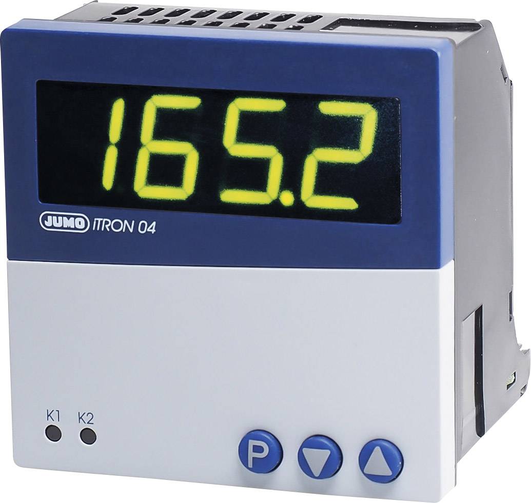 Jumo iTRON 04 PID Temperaturregler Pt100, Pt1000, KTY11-6, L, J, U, T, K, N, S, R, B -200 bis +1820°C Relais 3 A, Transistor