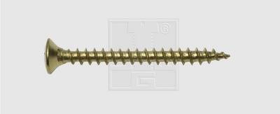 SWG 195345067 Holzschraube 4mm 50mm Kreuzschlitz Pozidriv Stahl vermessingt 200St.