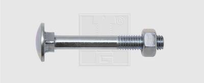 SWG 4009155711737 Flachrundkopfschrauben M6 90mm Außensechskant DIN 603 Stahl verzinkt 100St.