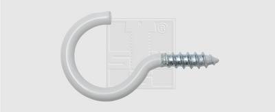 SWG 4009155179612 Wäscheleinenhaken 100mm Stahl weiss beschichtet 100mm 50St.