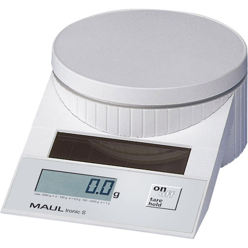 Pèse-lettre Maul MAULtronic S 2000 1512002 Plage de pesée (max.) 2 kg Lisibilité 0.5 g blanc