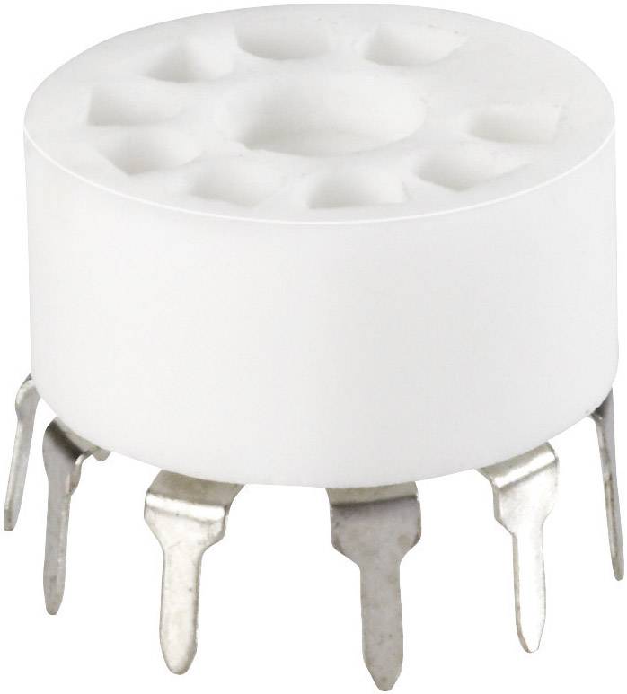 Röhrensockel 120529 Polzahl: 9 Sockel: Noval Montageart: Print Material:Keramik