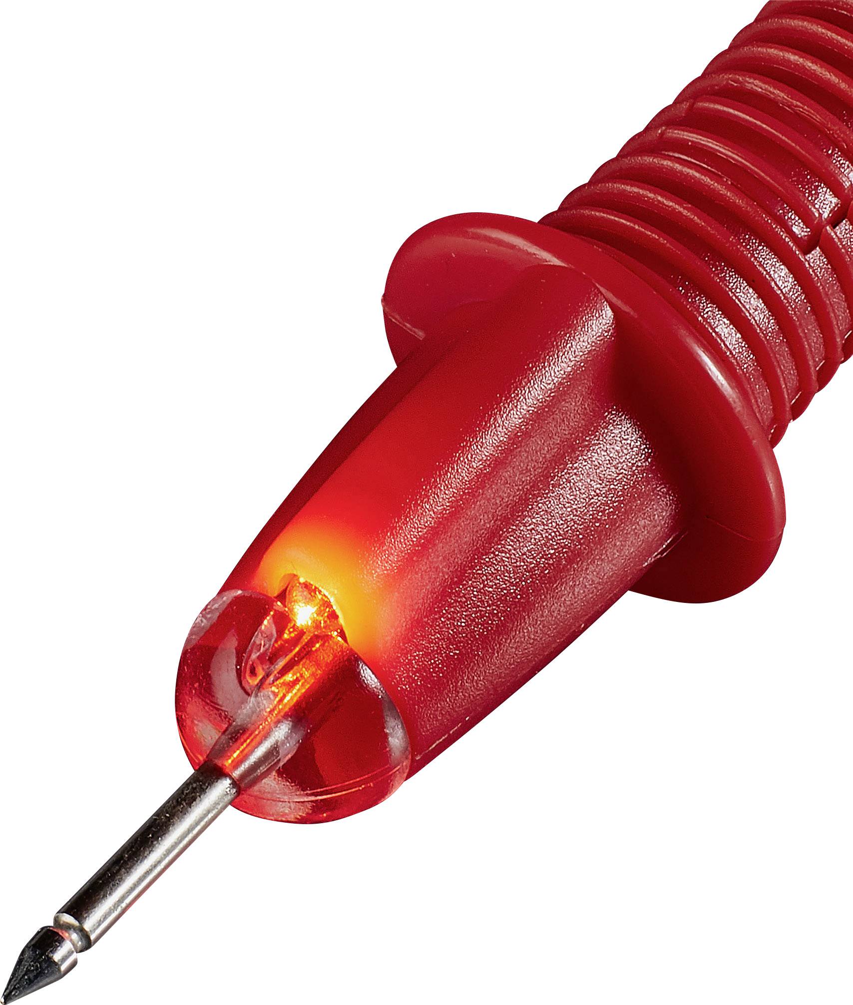 VOLTCRAFT TL-1 Sicherheits-Messleitungs-Set Lamellenstecker 4 mm Prüfspitze 1.00 m Schwarz, Rot 1 Set