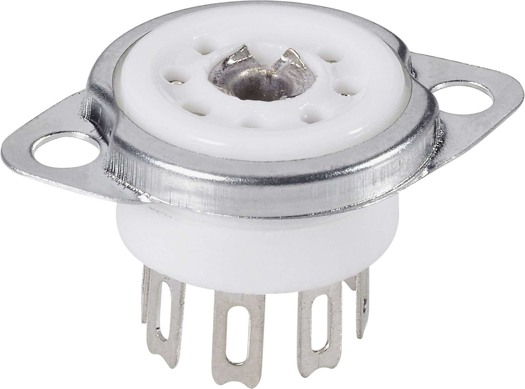 Röhrensockel 120553 Polzahl: 7 Montageart: Chassis Material:Keramik