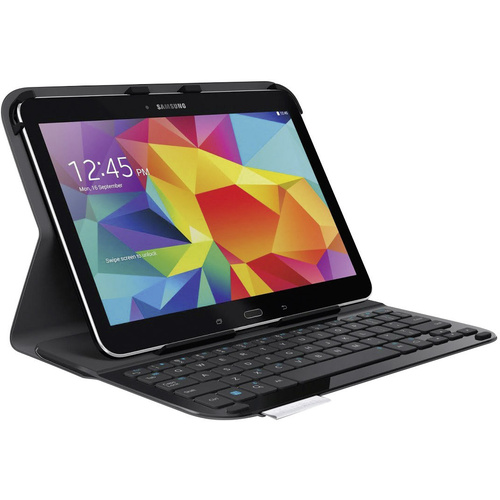 Logitech UltraThin Folio Tablet-Tastatur mit BookCover Passend für Marke (Tablet): Samsung Samsung Galaxy Tab 4 Android™