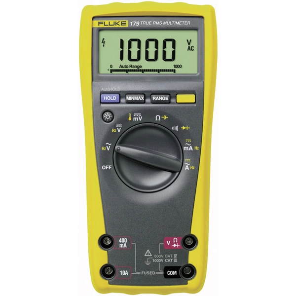 Fluke 179 Hand-Multimeter kalibriert (ISO) digital CAT III 1000 V, CAT IV 600 V Anzeige (Counts): 6 Fluke 179 Hand-Multimeter kalibriert (ISO) digital CAT III 1000 V, CAT IV 600 V Anzeige (Counts): 6