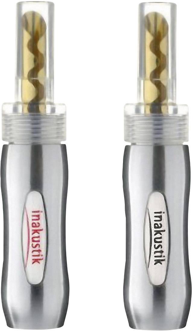 Inakustik 006500021 Lautsprecher-Steckverbinder Stecker, gerade Metall 4 St.