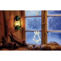 Polarlite LBA-50-011 LED-Fensterbild Glöckchen Warmweiß LED Weiß Polarlite LBA-50-011 LED-Fensterbild Glöckchen Warmweiß LED Weiß