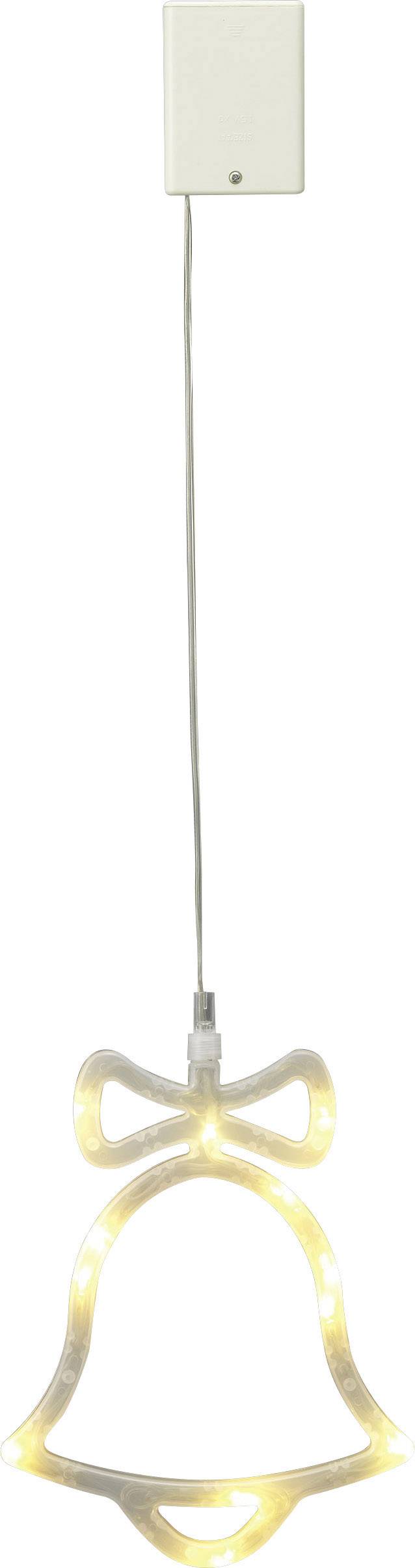 Polarlite LBA-50-011 LED-Fensterbild Glöckchen Warmweiß LED Weiß