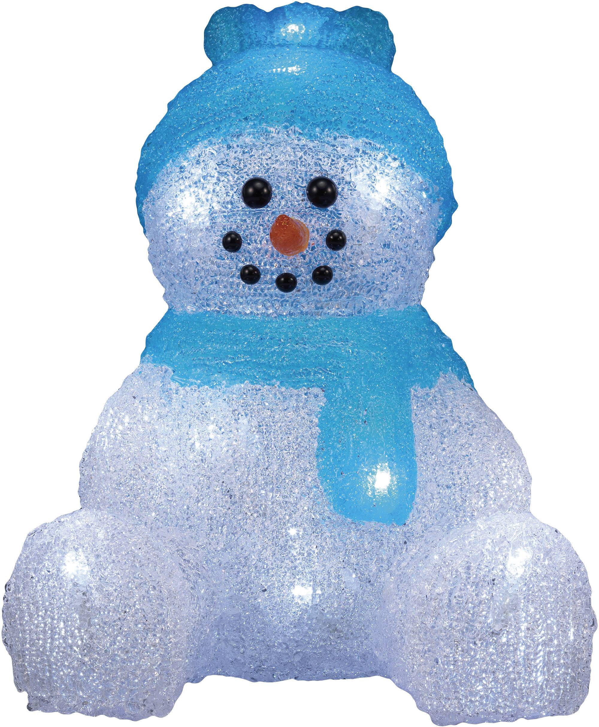 Polarlite LBA-52-001 Acryl-Figur Schneemann Kaltweiß LED