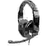 Gembird MHS-001 Computer Over Ear Headset kabelgebunden Stereo Schwarz Lautstärkeregelung, Mikrofon-Stummschaltung