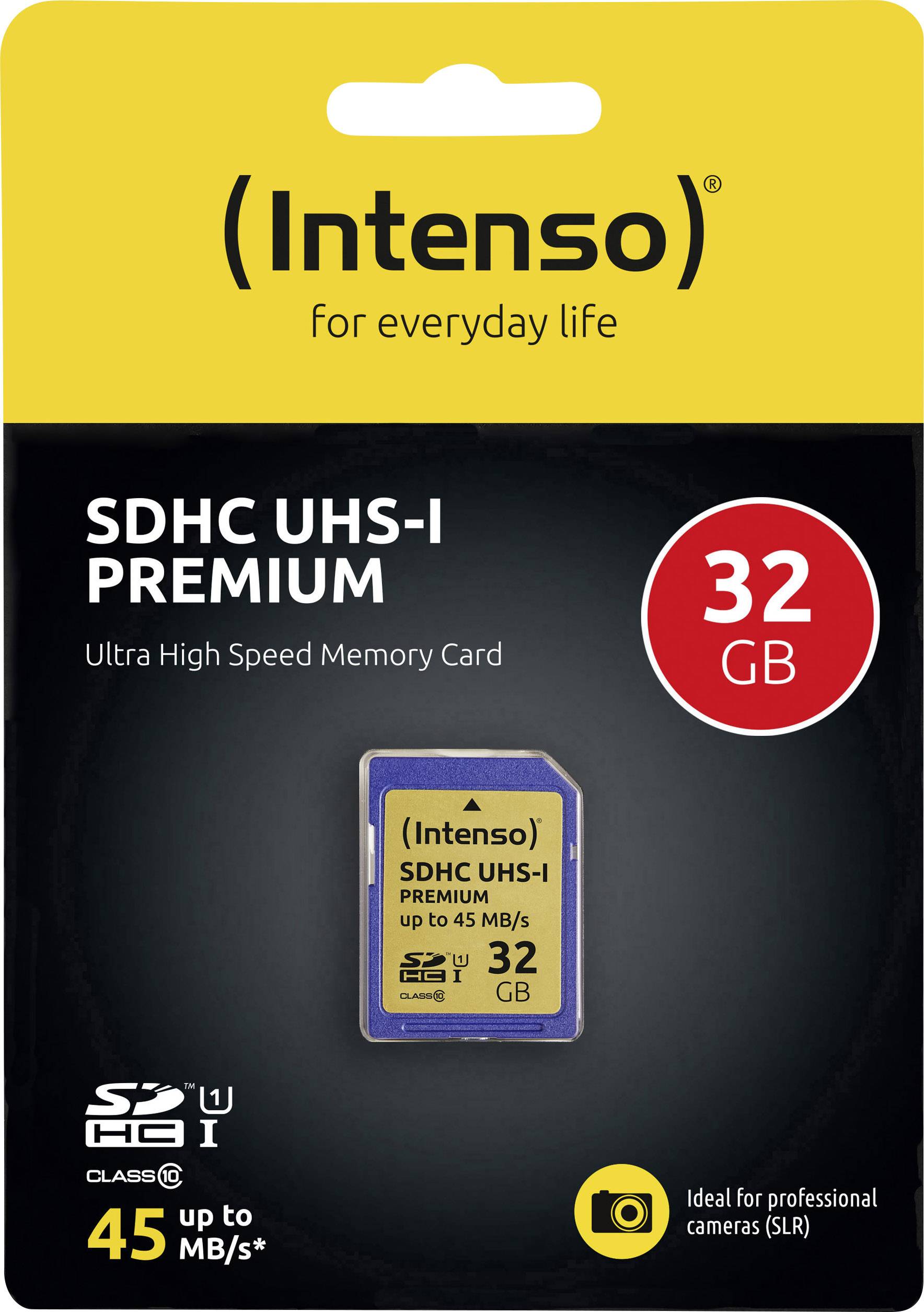 Intenso Premium SDHC-Karte 32GB Class 10, UHS-I